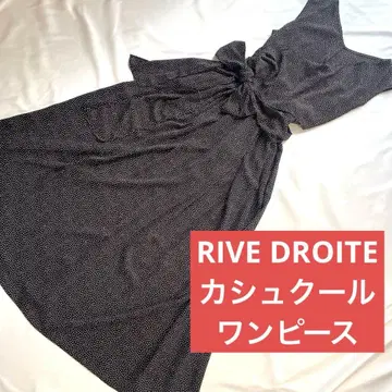 리브 드와 RIVE DROITE 카슈쿨 도트 롱 원피스 프리