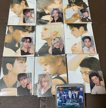 &TEAM Mark on Me 9 CD 미개봉 새상품 캔 케이스 미개봉 트레이딩 카드 미사용.