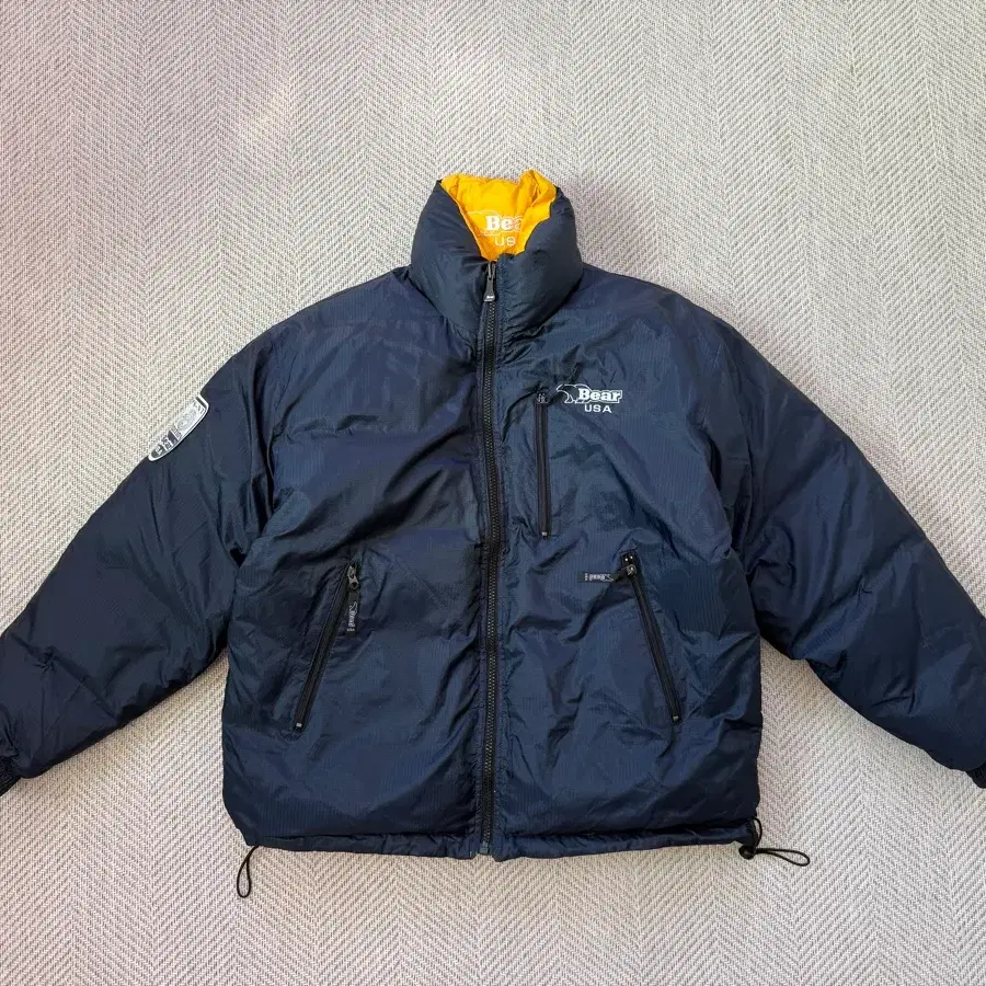 90s Bear USA 96-97 립스탁 리버서블 패딩