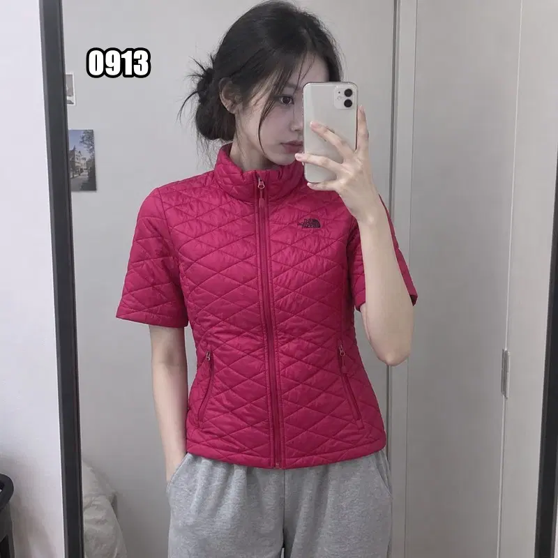L 노스페이스 여성 다이아몬드 퀼팅 VX 액티브 경량 패딩 자켓