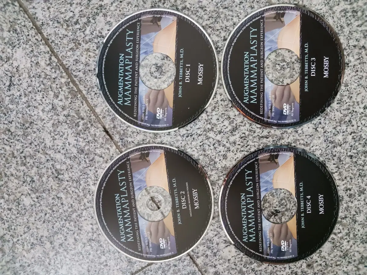 AUGMENTATION MAMMAPLASTY DVD 4DISC 세트