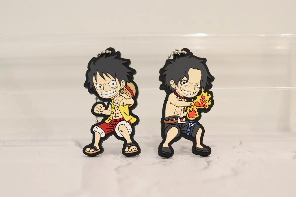 원피스 제일복권 ONE PIECE ALL STAR N상 캐릭터 러버 마스코트 루피, 에이스