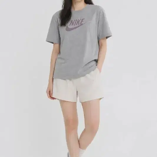 여S/나이키 퍼플 로고 미니 원피스