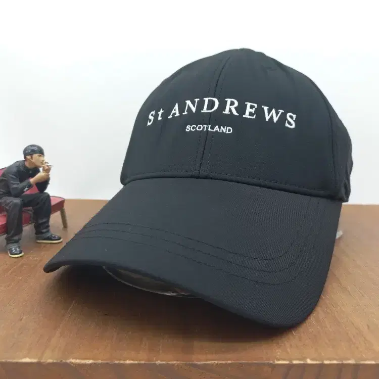 세인트앤드류스 St ANDREWS 스코틀랜드 자수 스포츠 모자 프리미엄 볼캡 블랙