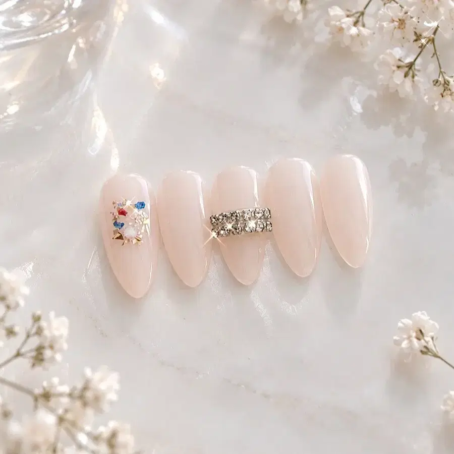 플레이크 수제네일팁
