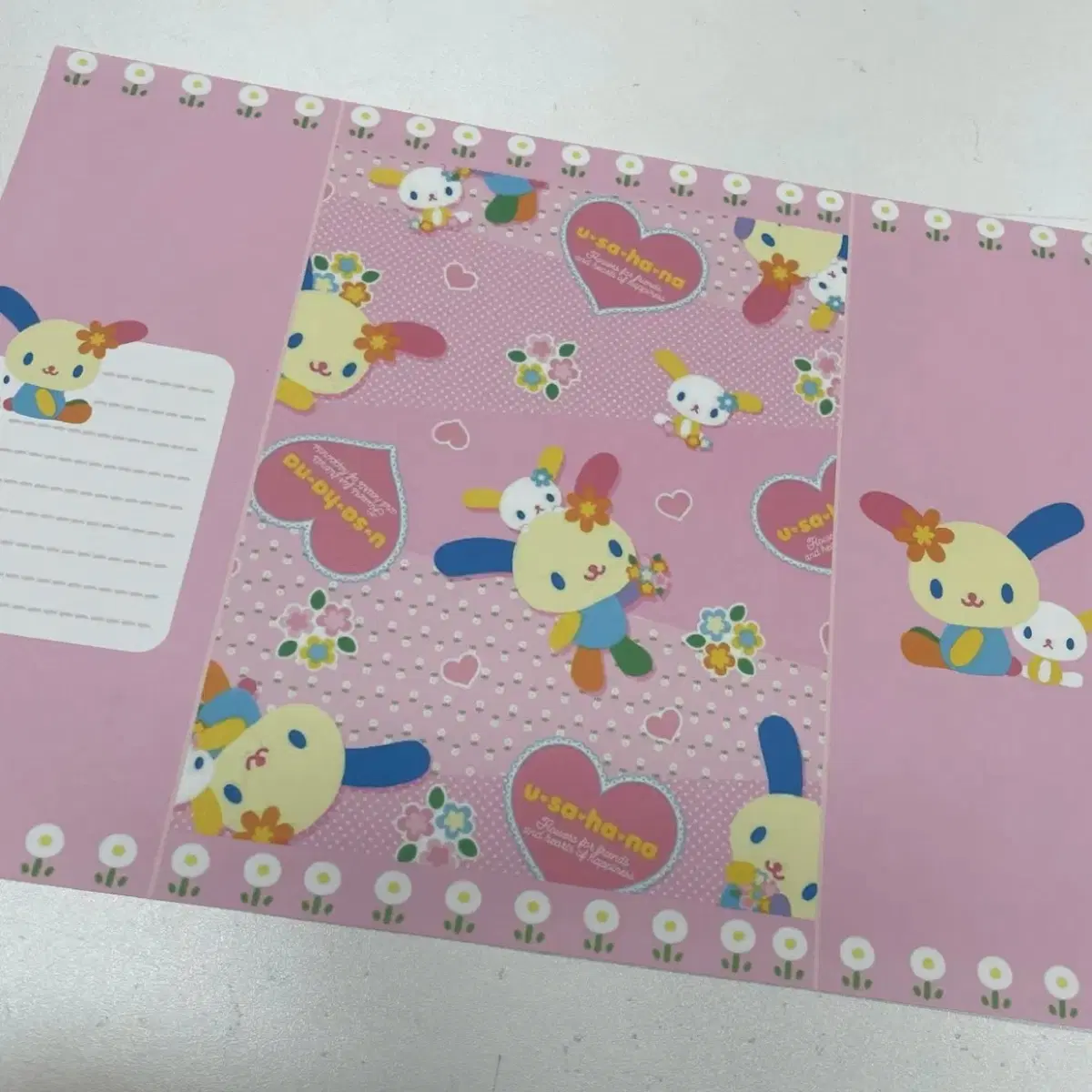 산리오 랩핑지 랩지 우사하나랩핑지 우사하나포장지