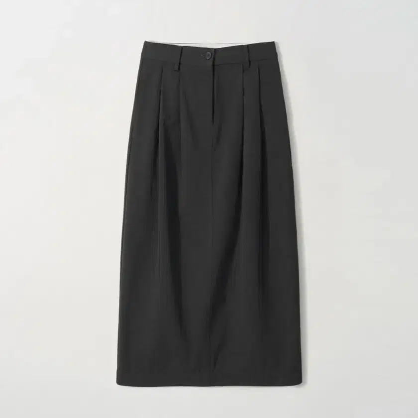 riisi refined pin tuck maxi skirt - charcoal M 리시 핀턱 맥시 스커트