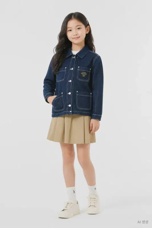 키즈7Y/헤지스 인디고 데님 자켓