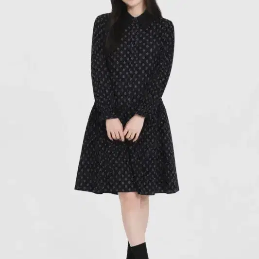 여88/랑앤루 22FW 스팽클 넥카라 원피스