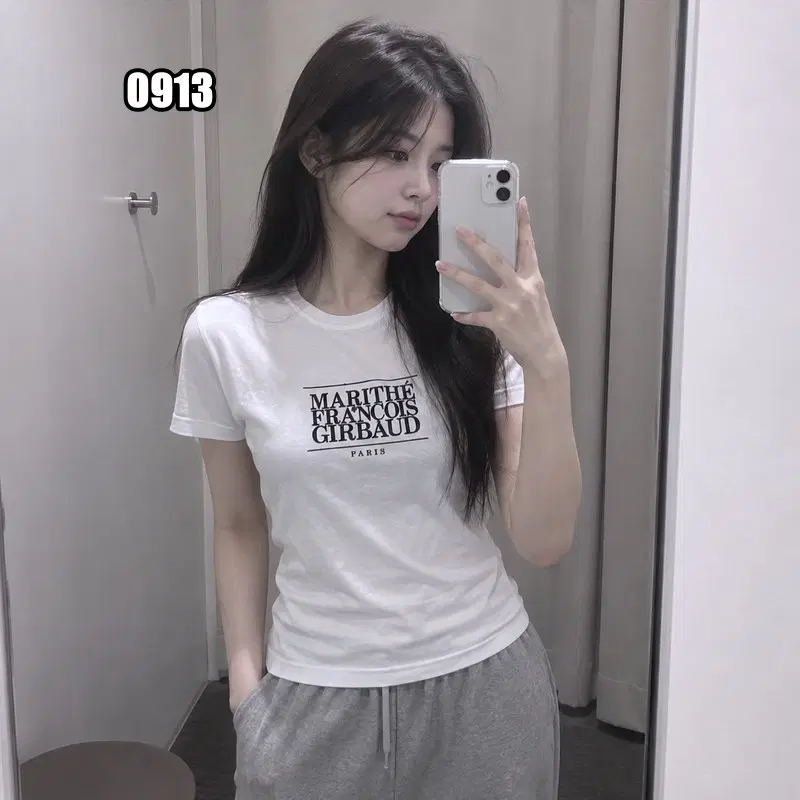 S 마리떼 프랑소와 저버 클래식 로고 반팔 티셔츠