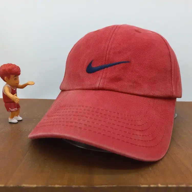 90s 올드 나이키 모자 빈티지 올드스쿨 스우시 자수 캡 야구 볼캡 레드