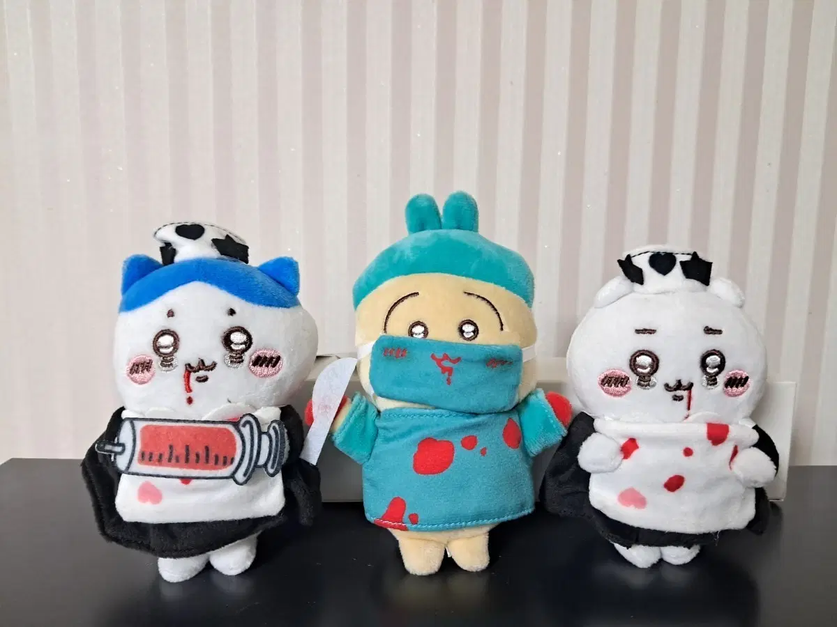먼작귀 치이카와 하치와레 우사기 할로윈 병원 컨셉 인형 키링 새상품