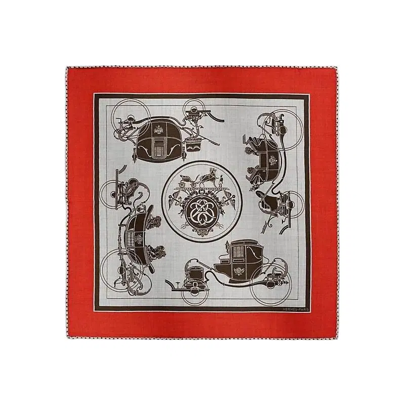 에르메스 엑스 리브리 Ex-Libris 캐시미어 실크 여성 스카프 45 H741063S 11