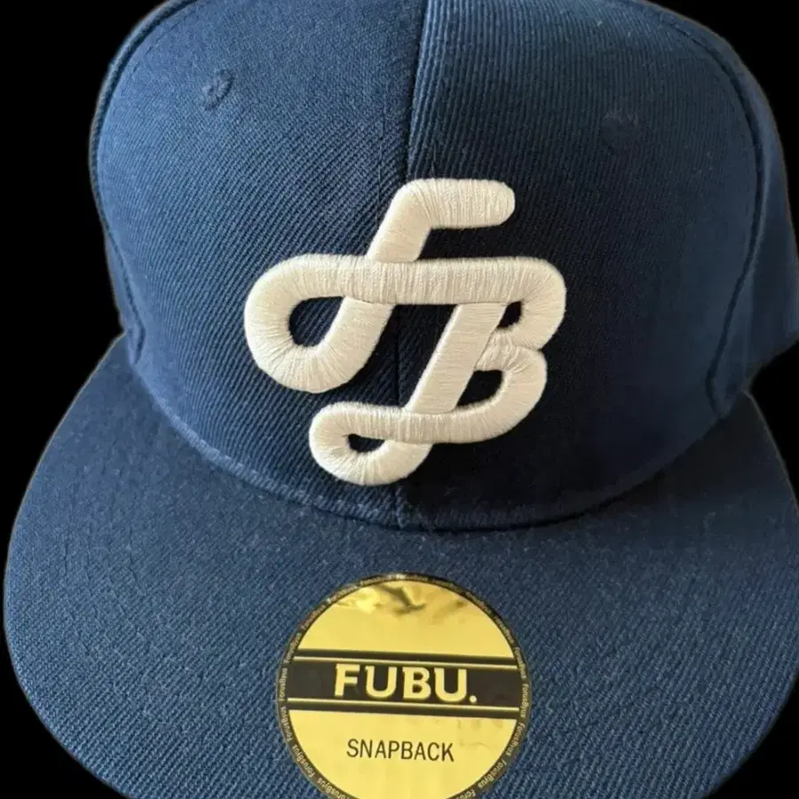 Fubu 후부 올드스쿨 스냅백 네이비 모자 캡
