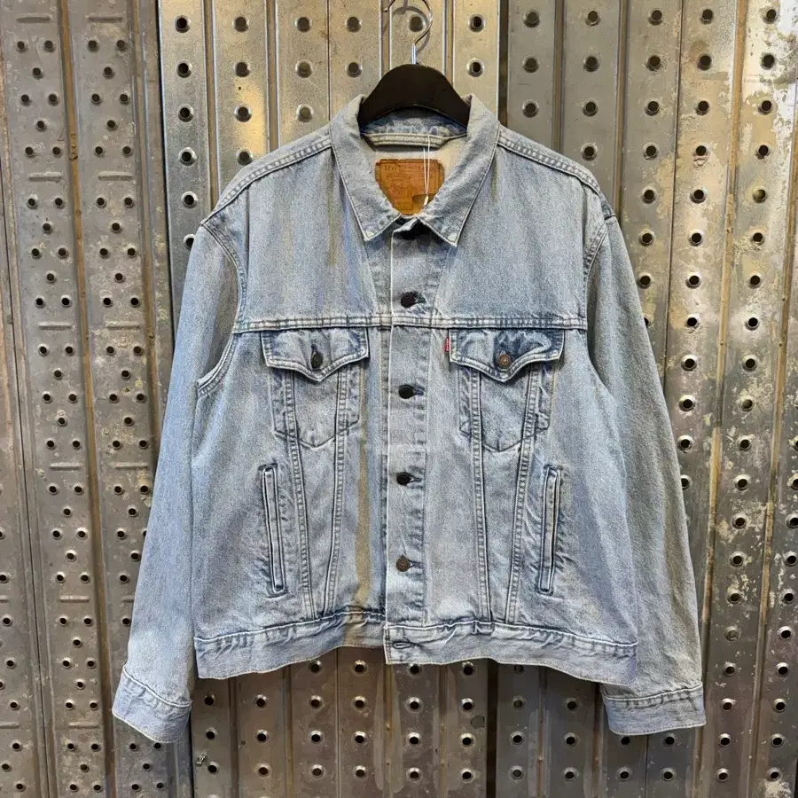 80s Made in Canada 리바이스 75506 0404 데님 트러커 자켓 46