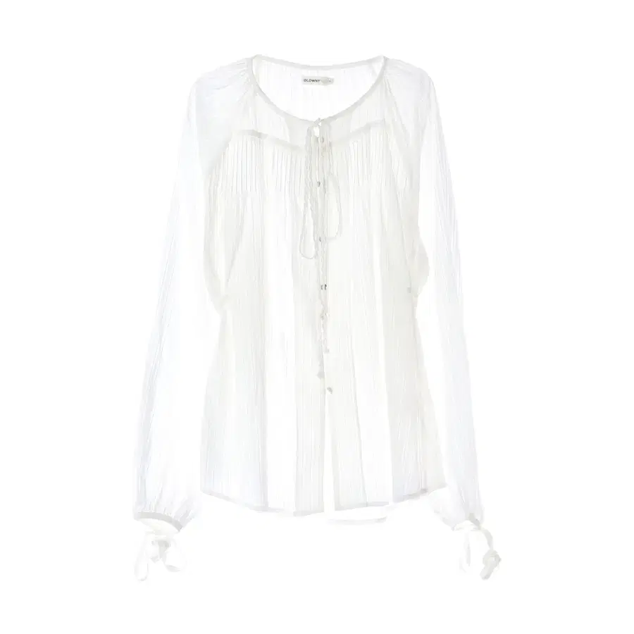 글로니 26SS MISTY SHEER 미스티 쉬어 블라우스