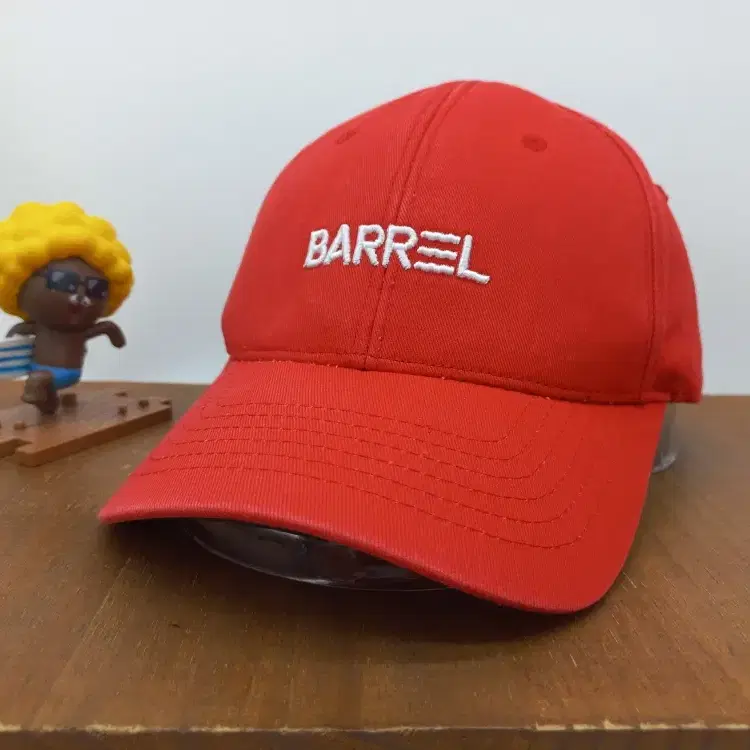 배럴 BARREL 라이프 이즈 스웰 로고 볼캡 서핑 바캉스 야구모자 레드