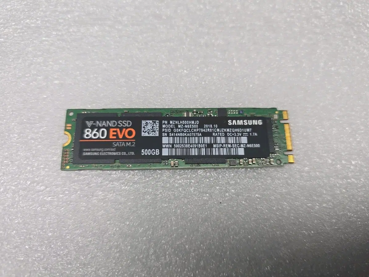 삼성전자 860 EVO M.2 SATA SSD 500GB