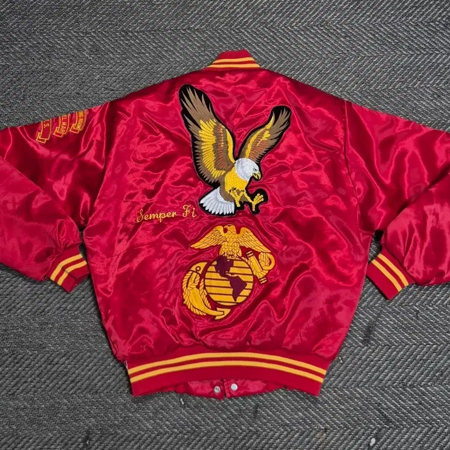 [XL]90s USA 소파사의 USMC 봄버 -B424