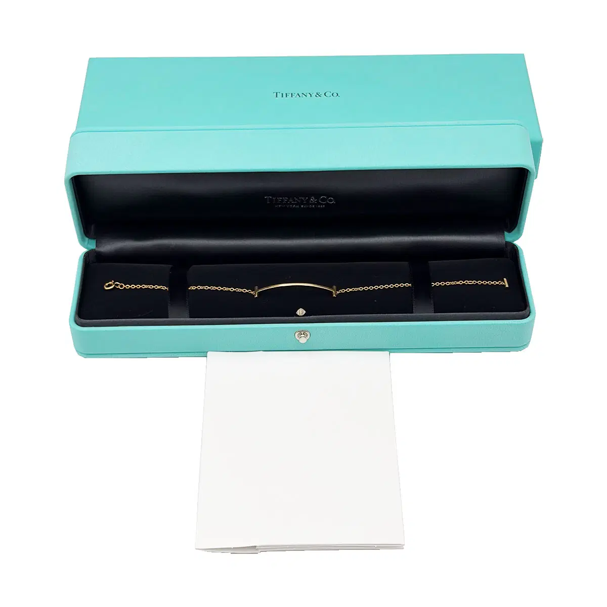 티파니앤코 Tiffany&Co 로즈 골드 T 스마일 스몰 브레이슬릿