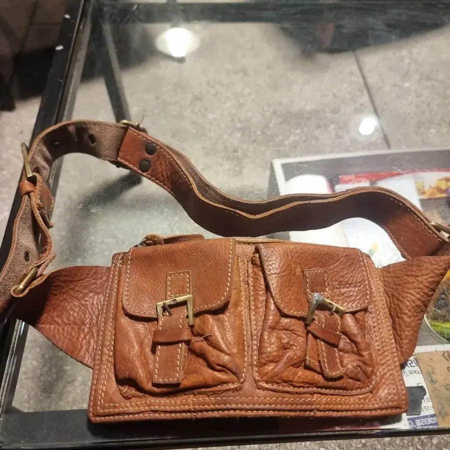 가죽 허리색