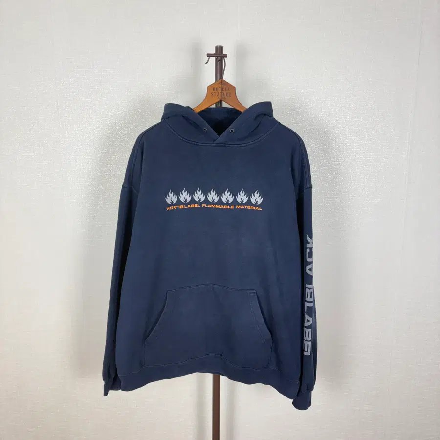 90s 미국 스케이트보드 브랜드 black label 후드티 xl