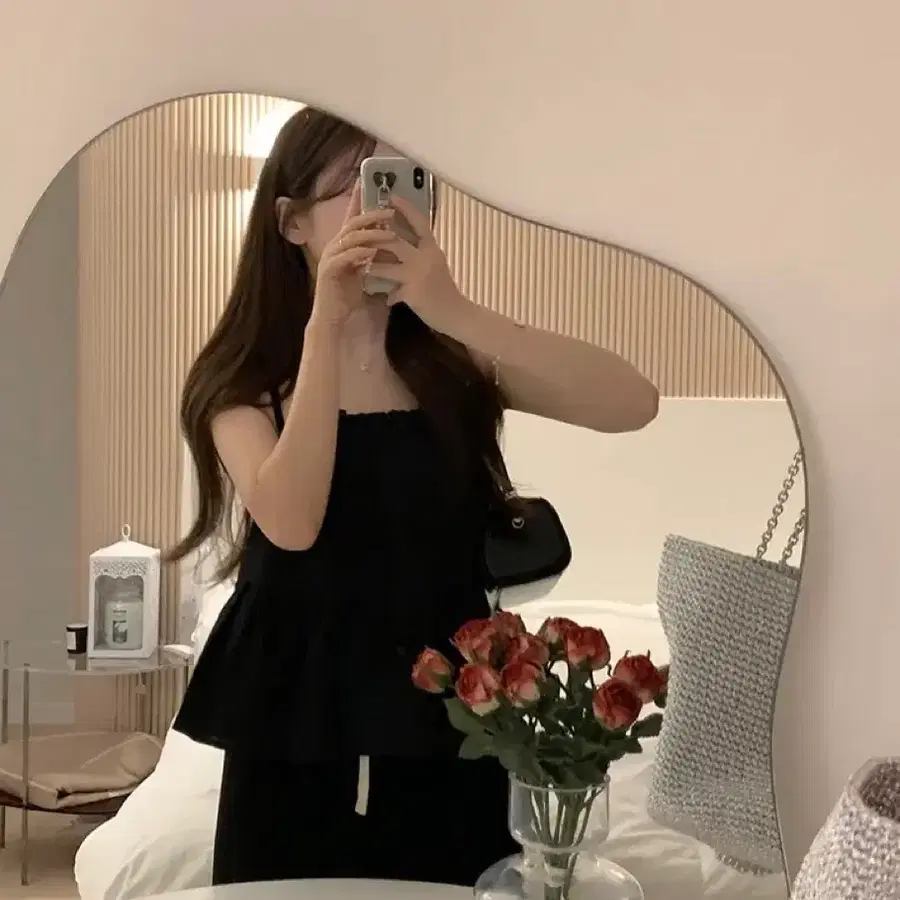 블랙 나시 뷔스티에