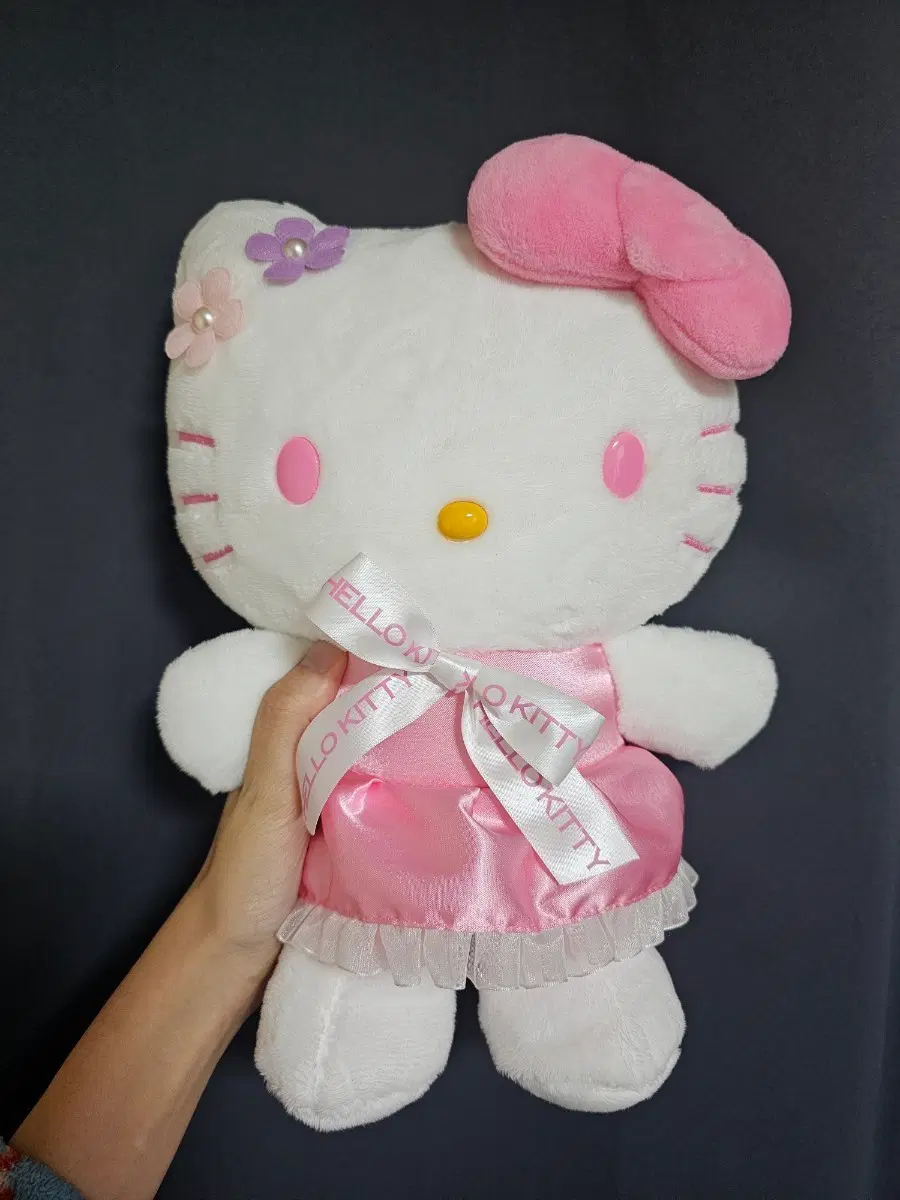 헬로키티 인형 핑크 드레스