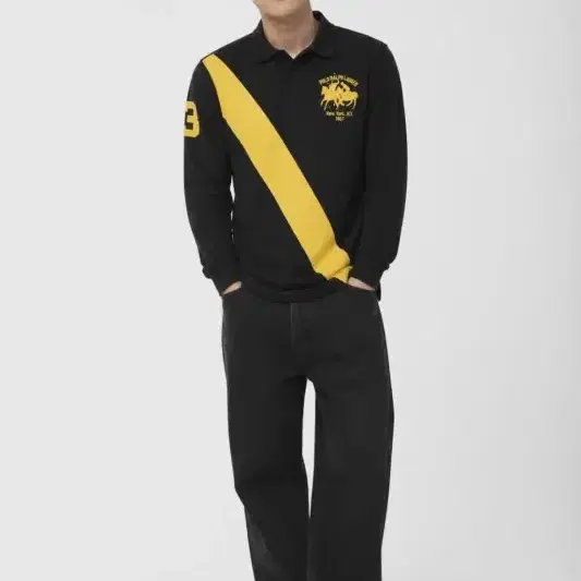남L/폴로 랄프로렌 뉴욕 빅포니 럭비 카라티