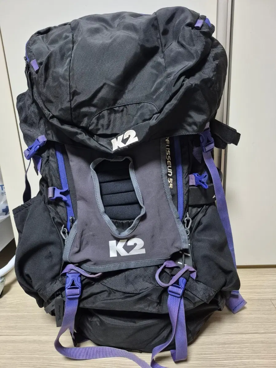 K2 정품 등산배낭 여행가방 55리터 판매합니다