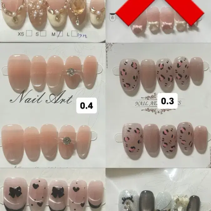 수제네일팁 M 오발쉐입