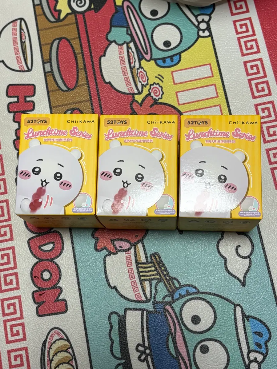 치이카와 런치타임 시리즈 피규어 3개 일괄