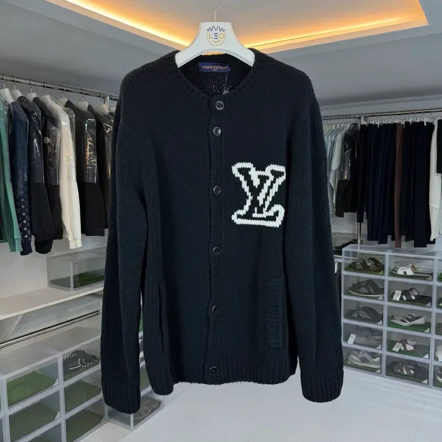 루이비통 인타르시아 LV 니트 가디건 4L 새상품 풀구성