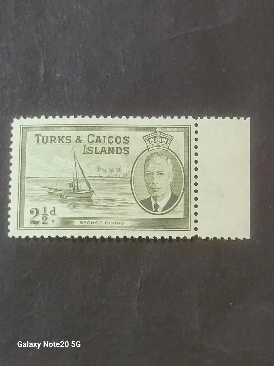 1950년 영국 킹조지6세 터크스방문기념 우표Turks &Caicos Islands