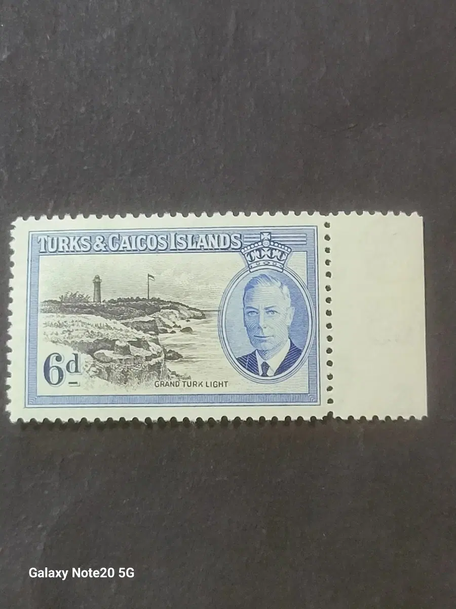 1950년 영국 킹조지6세 터크스방문기념 우표Turks &Caicos Islands
