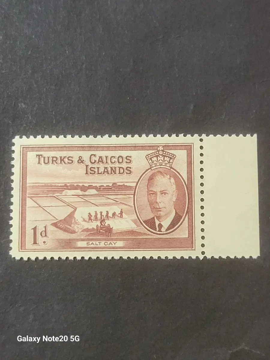 1950년 영국 킹조지6세 터크스방문기념 우표Turks &Caicos Islands