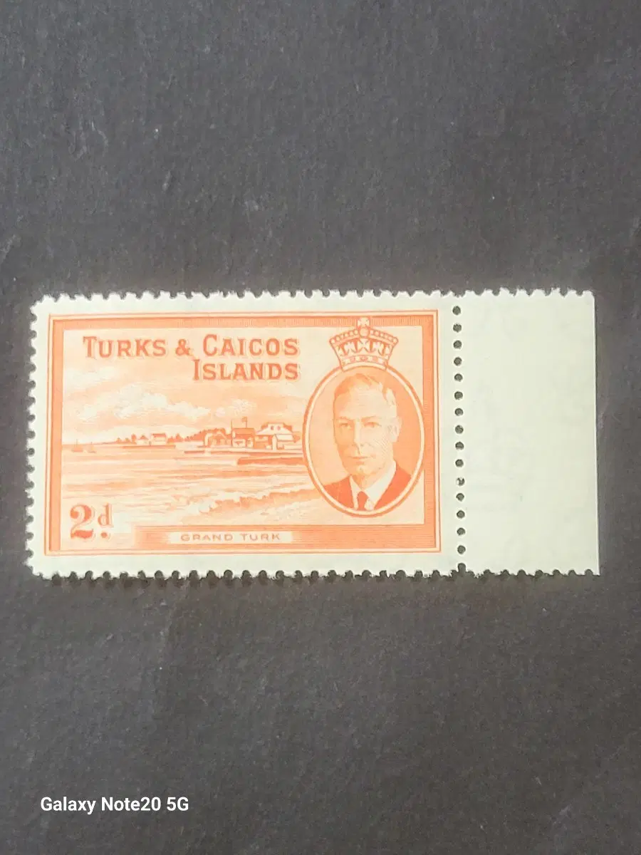 1950년 영국 킹조지6세 터크스방문기념 우표Turks &Caicos Islands