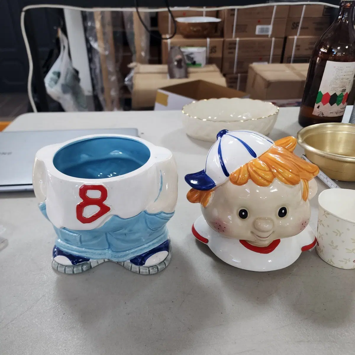 Japan 켄디(쿠키)통 높이25.5cm
