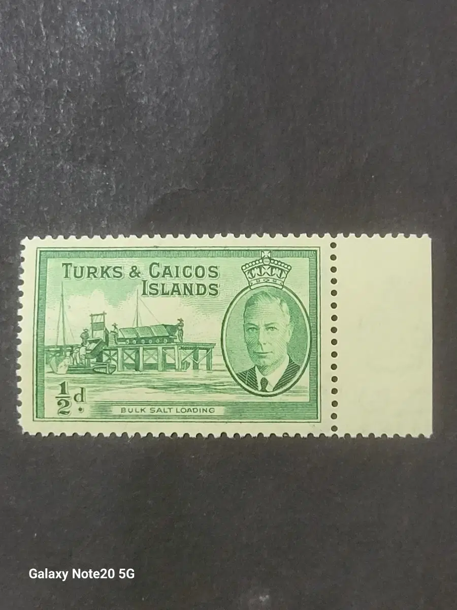 1950년 영국 킹조지6세 터크스방문기념 우표Turks &Caicos Islands