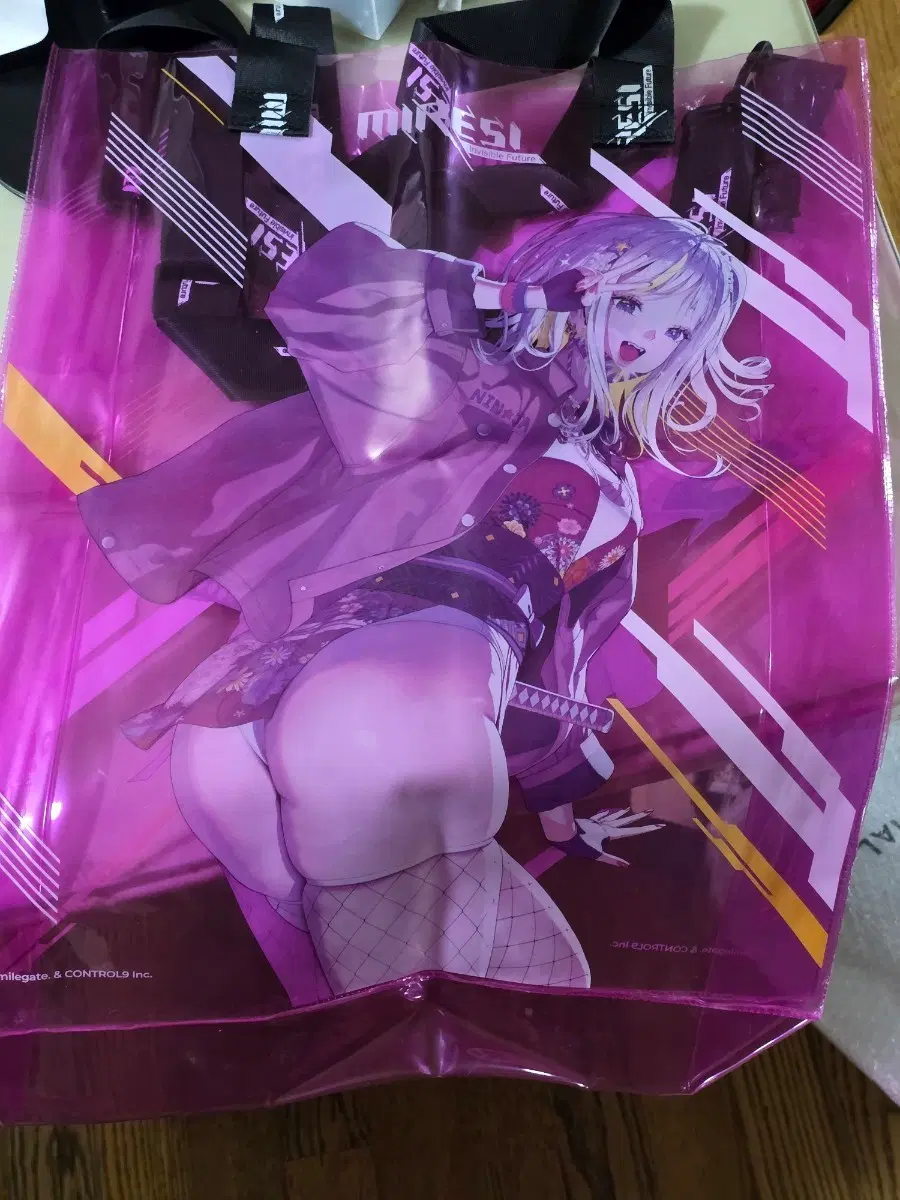 TGS 특전 미래시 클리어 토트백