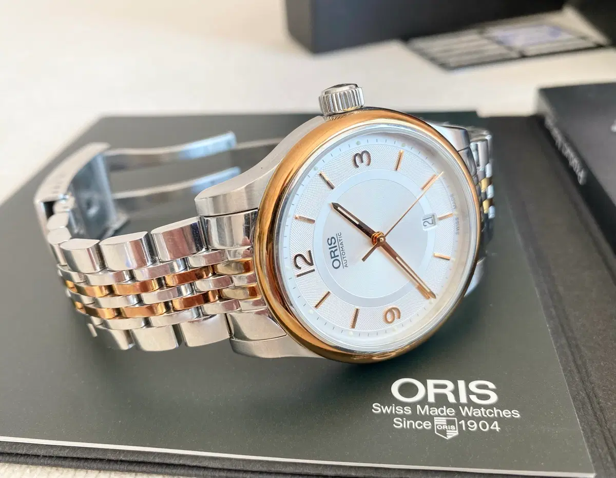 오리스 클레식 데이트 42mm 오토메틱 스틸