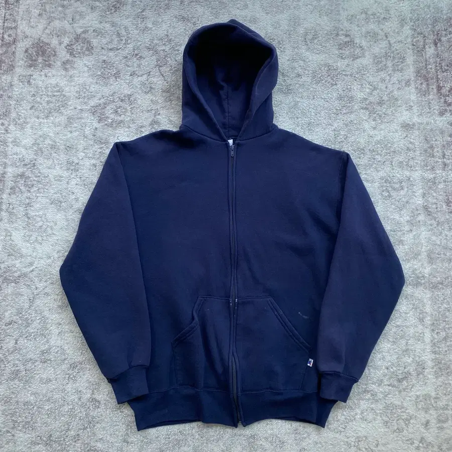 (XL) 90s 빈티지 러셀 후드집업 네이비 USA