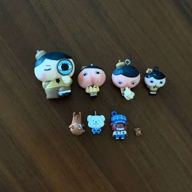 엉덩이탐정 피규어 키링 일괄