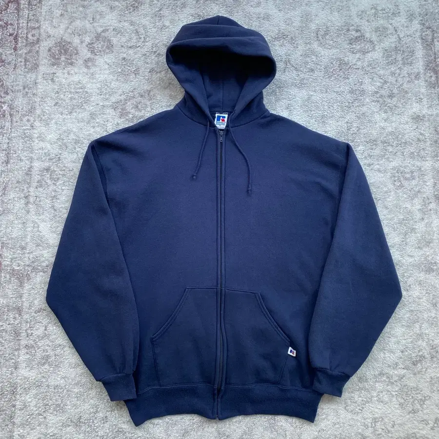 (XL) 90s 빈티지 러셀 후드집업 네이비 USA