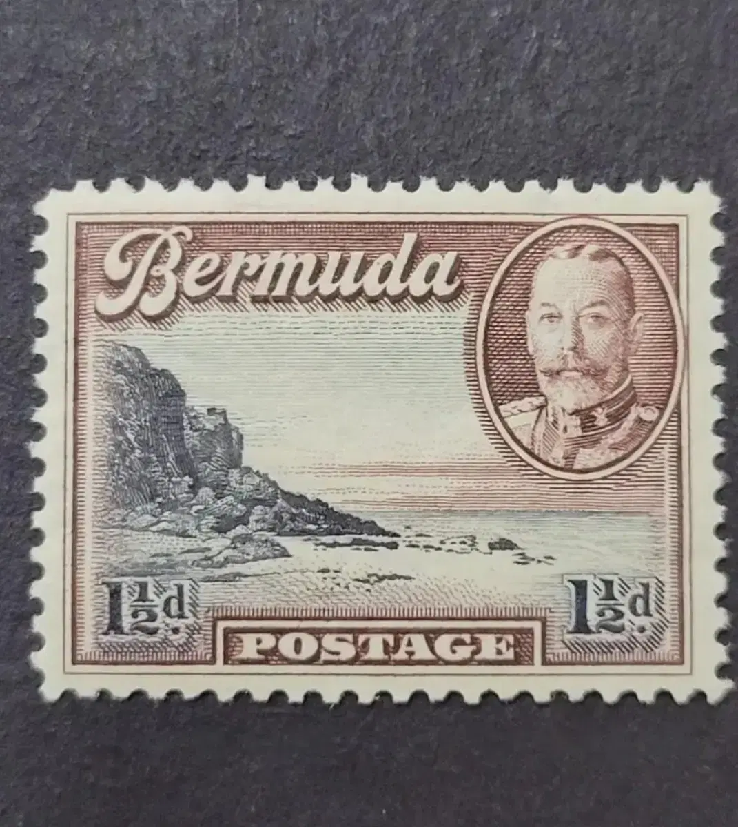 1936년 영국 킹조지5세 버뮤다방문기념 우표