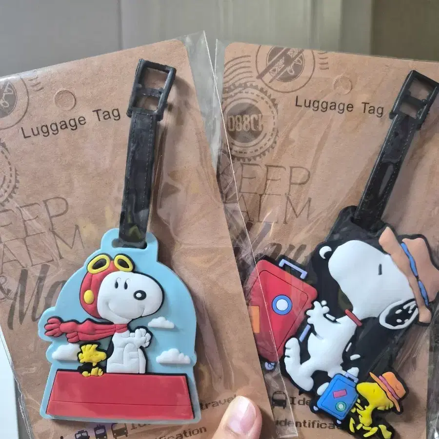 스누피 여행용 네임택 러기지택 수화물 이름표