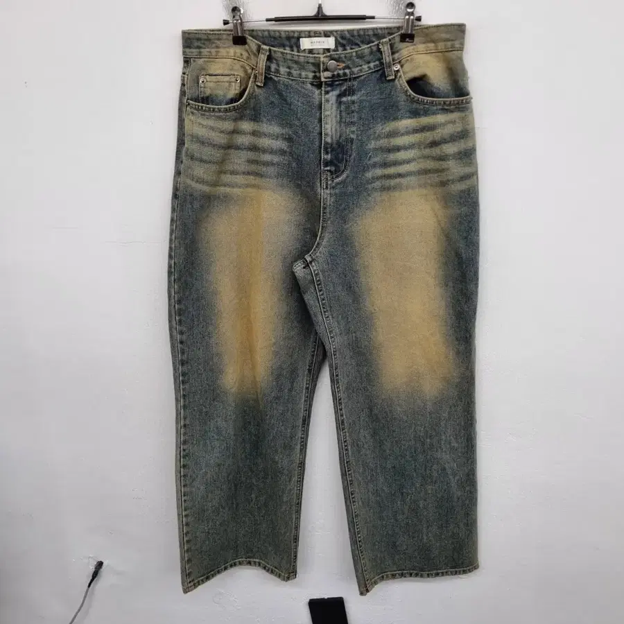 [34 inch] MARBLE 워싱 데님 팬츠 청바지
