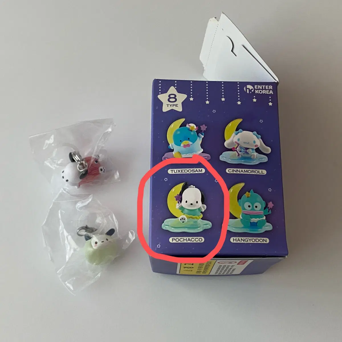 포차코 가챠+피규어 3종 세트