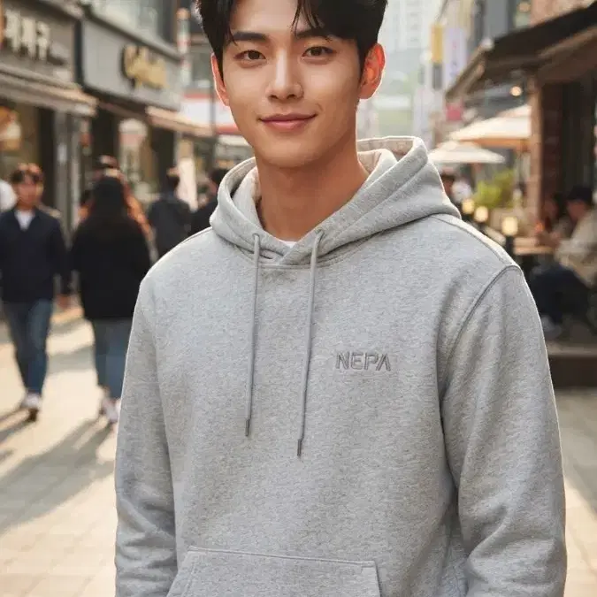 NEPA 그레이 후드티 100