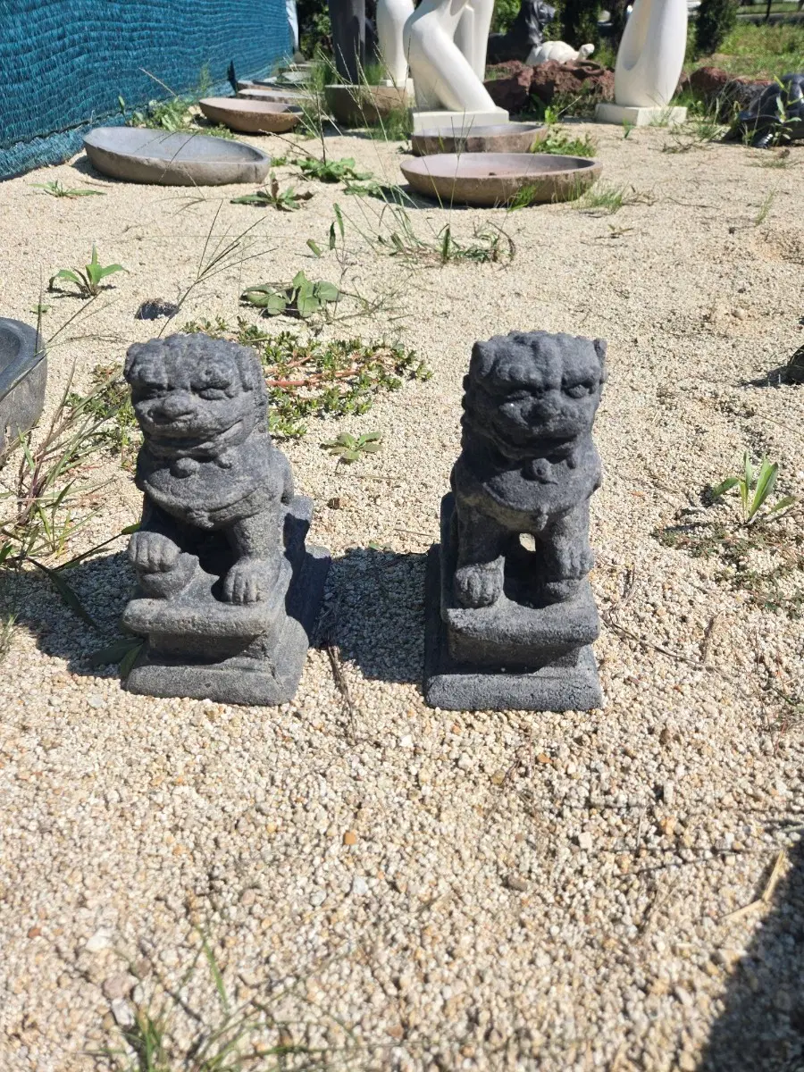 해태 22cm  미니석상